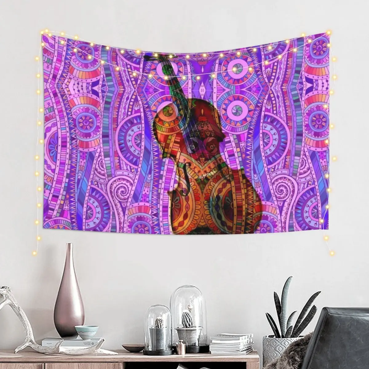 

VIOLIN ARABESQUE IN PINK Tapestry Room Decor Cute Wall Coverings Wallpaper Bedroom Home And Comfort Decor Tapestry