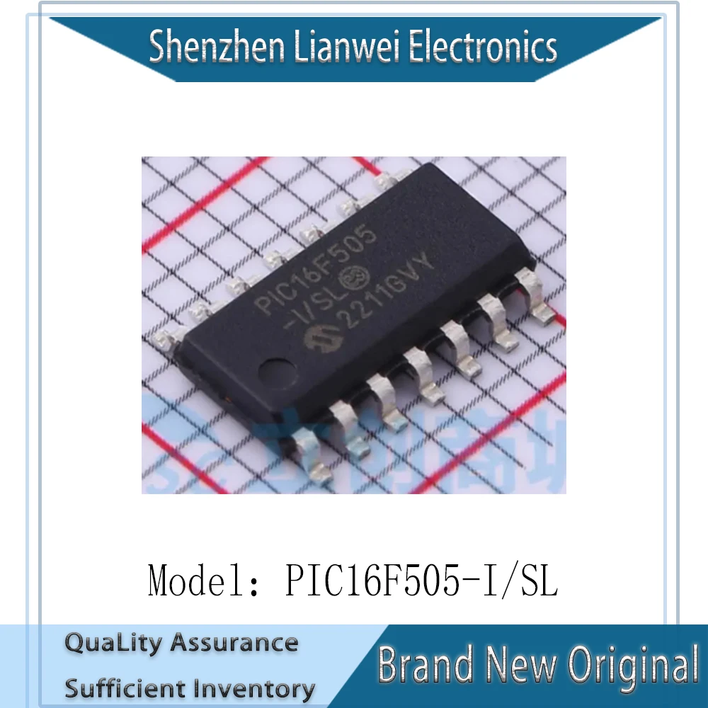 

100% New Original PIC16F505-I/SL PIC16F505 IC MCU Chipset SOP-14
