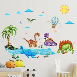 Cartoon Dinosaur Park Wall Stickers Vinyl Art Stickers Home Decoration for Children's Rooms