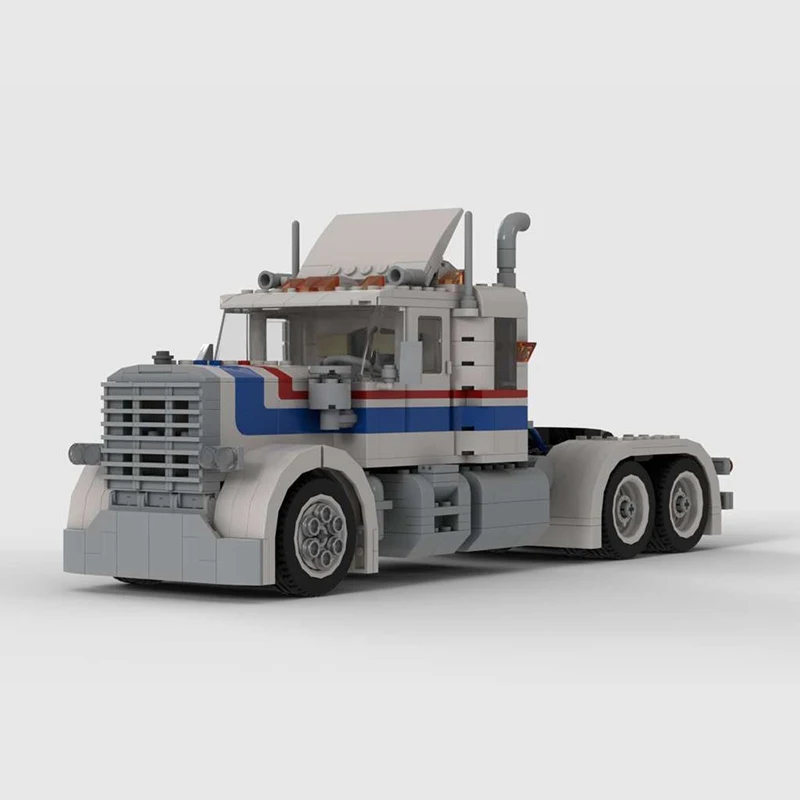 

New Tanker Trailer for 5580 Truck Container Static Edition Diesel Engine Model Children's Toy Set Technology Building Blocks