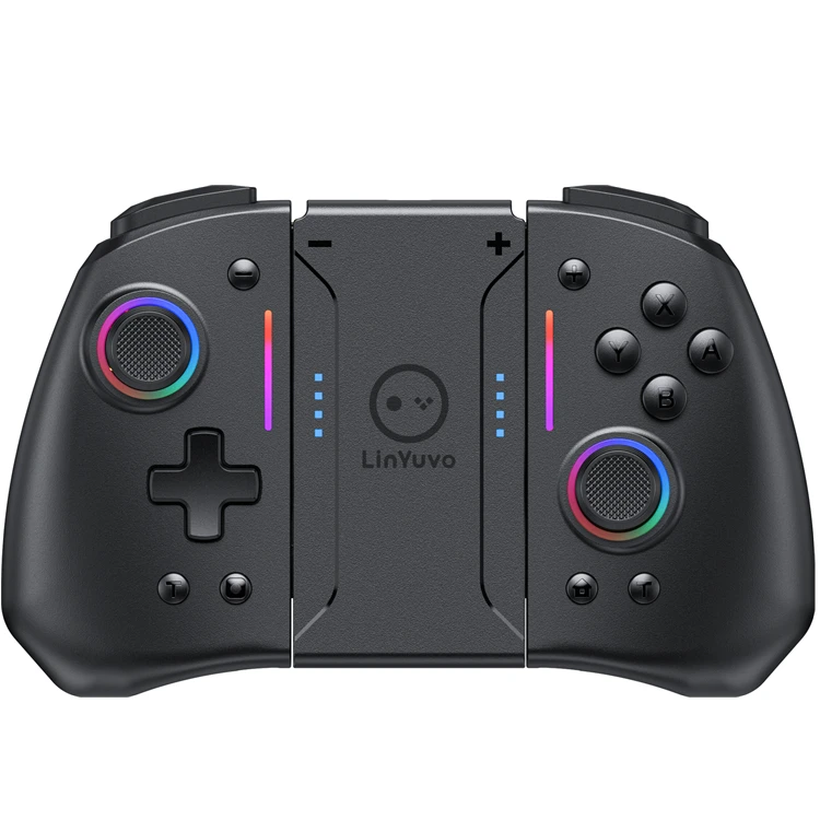 

LinYuvo Ks42 Беспроводной игровой контроллер Беспроводной Joycons RGB Light для коммутатора/OLED-консоли с функцией Turbo