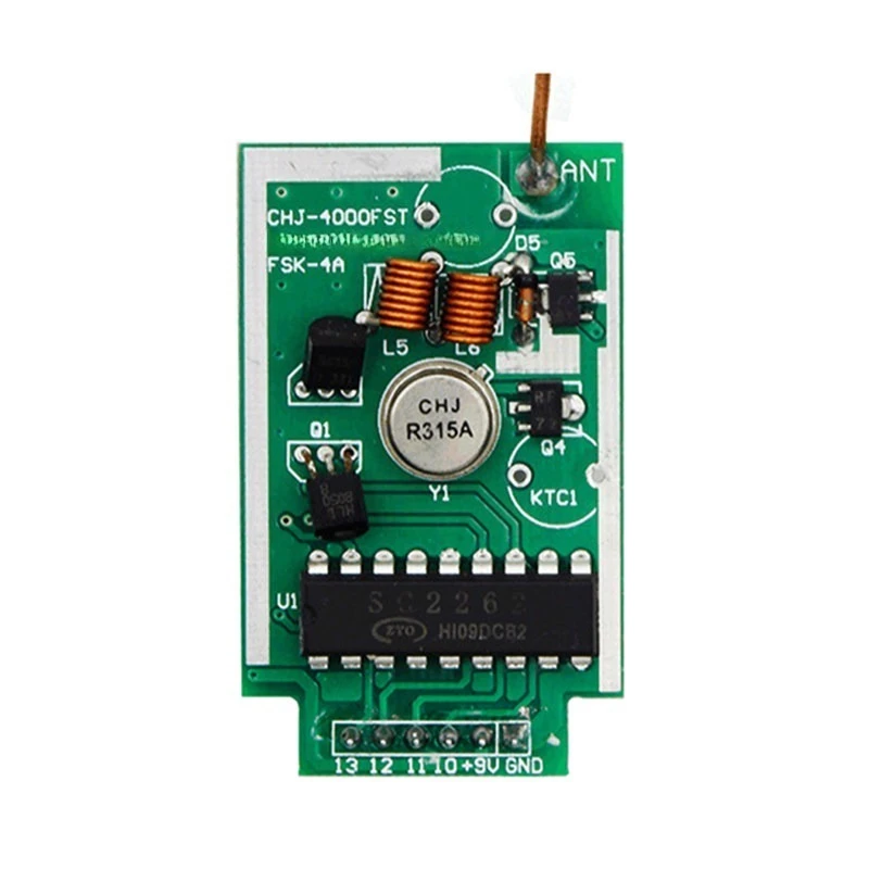 For HZ433MHz Wireless Transmitter Module, High Power 4000M Long-distance Wireless Transmitter Module DC9V