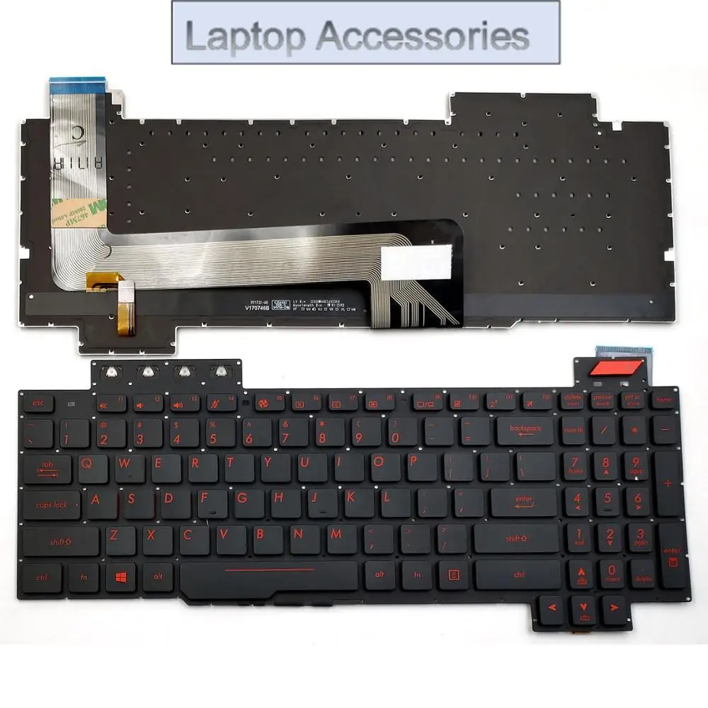 

Новая клавиатура для ноутбука Asus FX503 FX503V FX503VD FX503VD-EH73 FX503VD-WH51 FX503VM FX503VM-EH73 FX503VM-NS52 с подсветкой США