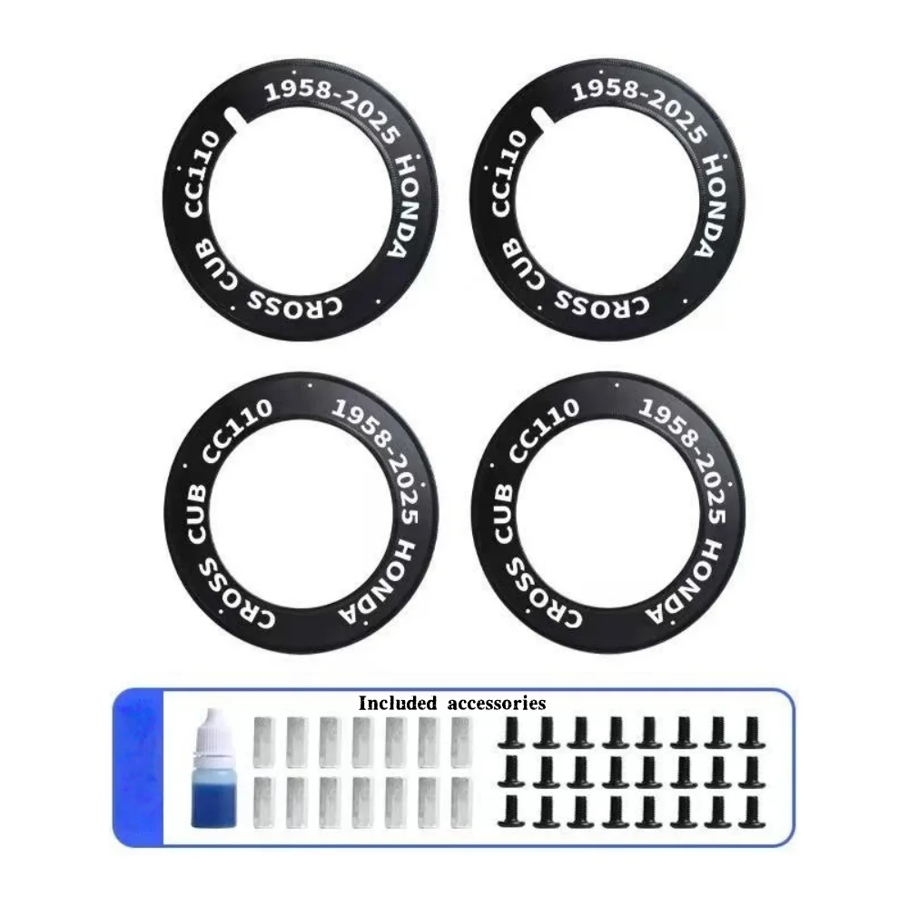 forSuitable for Cross Cub CC110 Trend Modified Retro Hubcap Full Closed Disc Hubcap