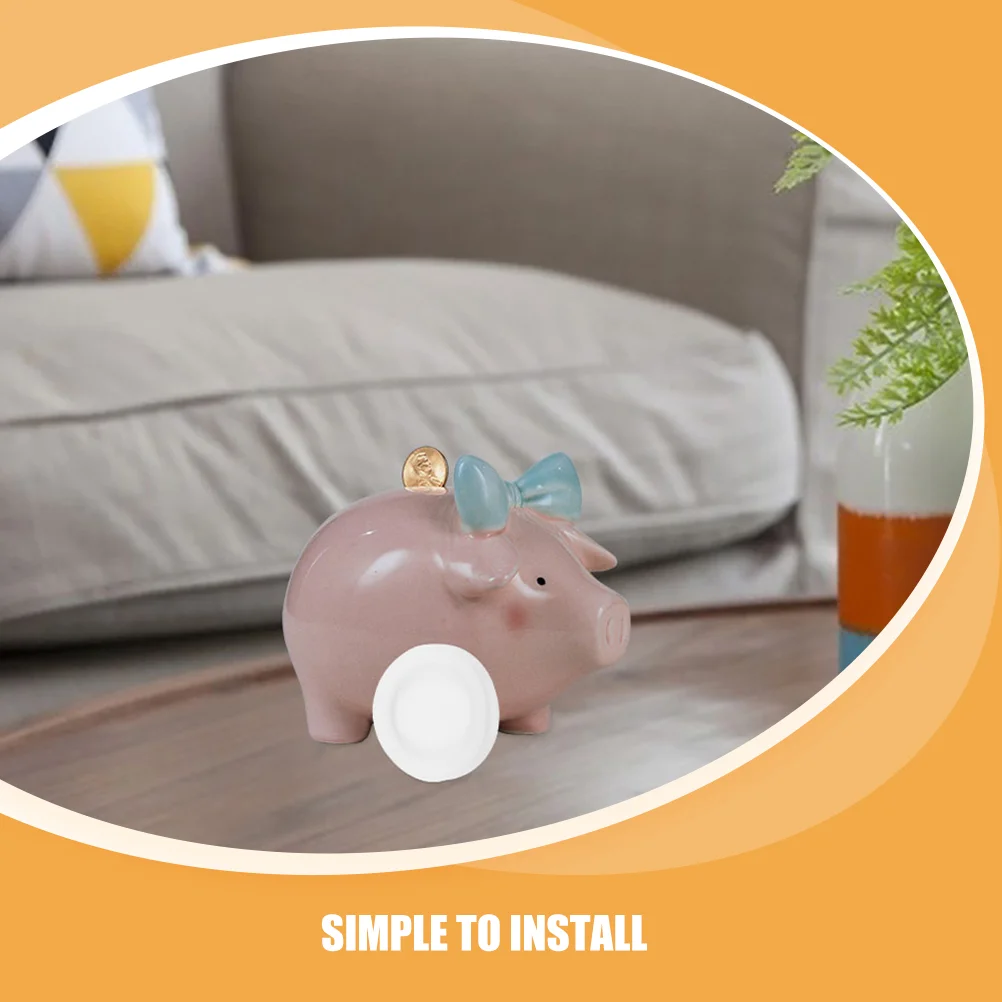 10pcs Rubber Piggy Bank Stopper White Saving Box Replacement Closure Multi sized Bank Easy Use