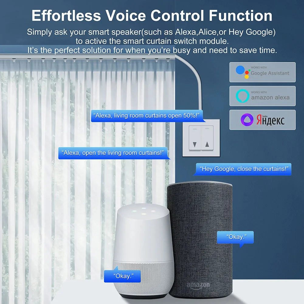 Módulo de cortina ZigBee inteligente con WiFi para persianas enrollables, interruptor de cortina con Motor eléctrico, funciona con Alexa y Google Home, Tuya