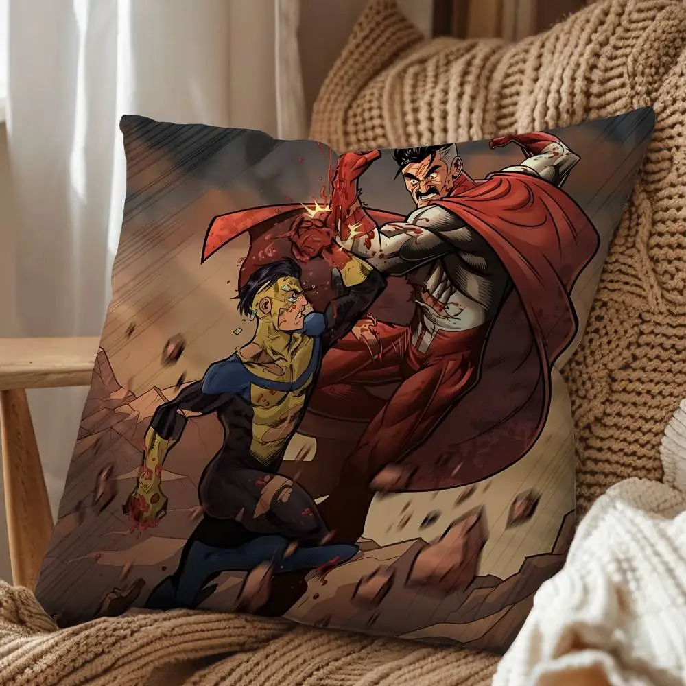 game Conquest M-Mark Invincible Print Throw Pillow Cover 45×45cm Square Cushion Case for Living Room Bedroom Decor
