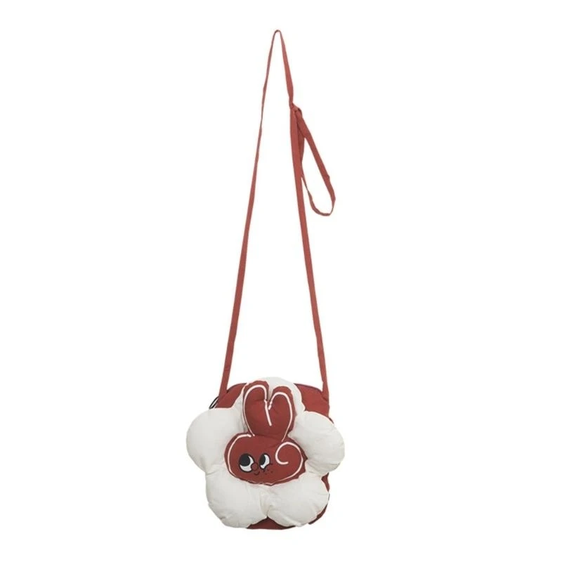 

Women Flower Bag Rabbit Crossbody Bag Girls Shoulder Bag Purse