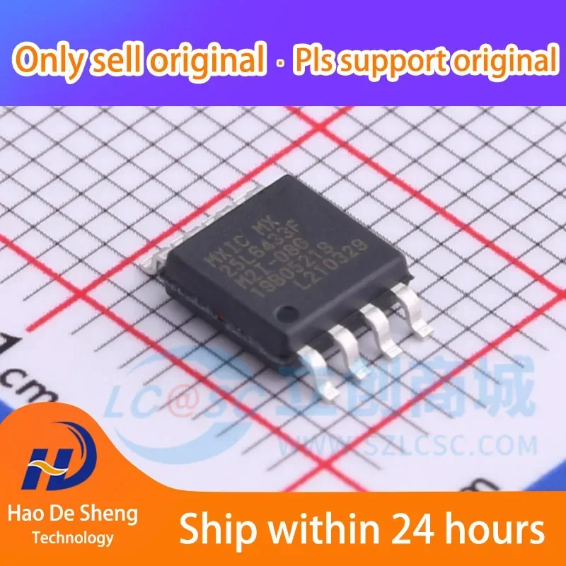 

10 шт./лот MX25L6433FM2I-08G MX25L6433FM2I SOP-8 новый оригинальный в наличии, активные компоненты