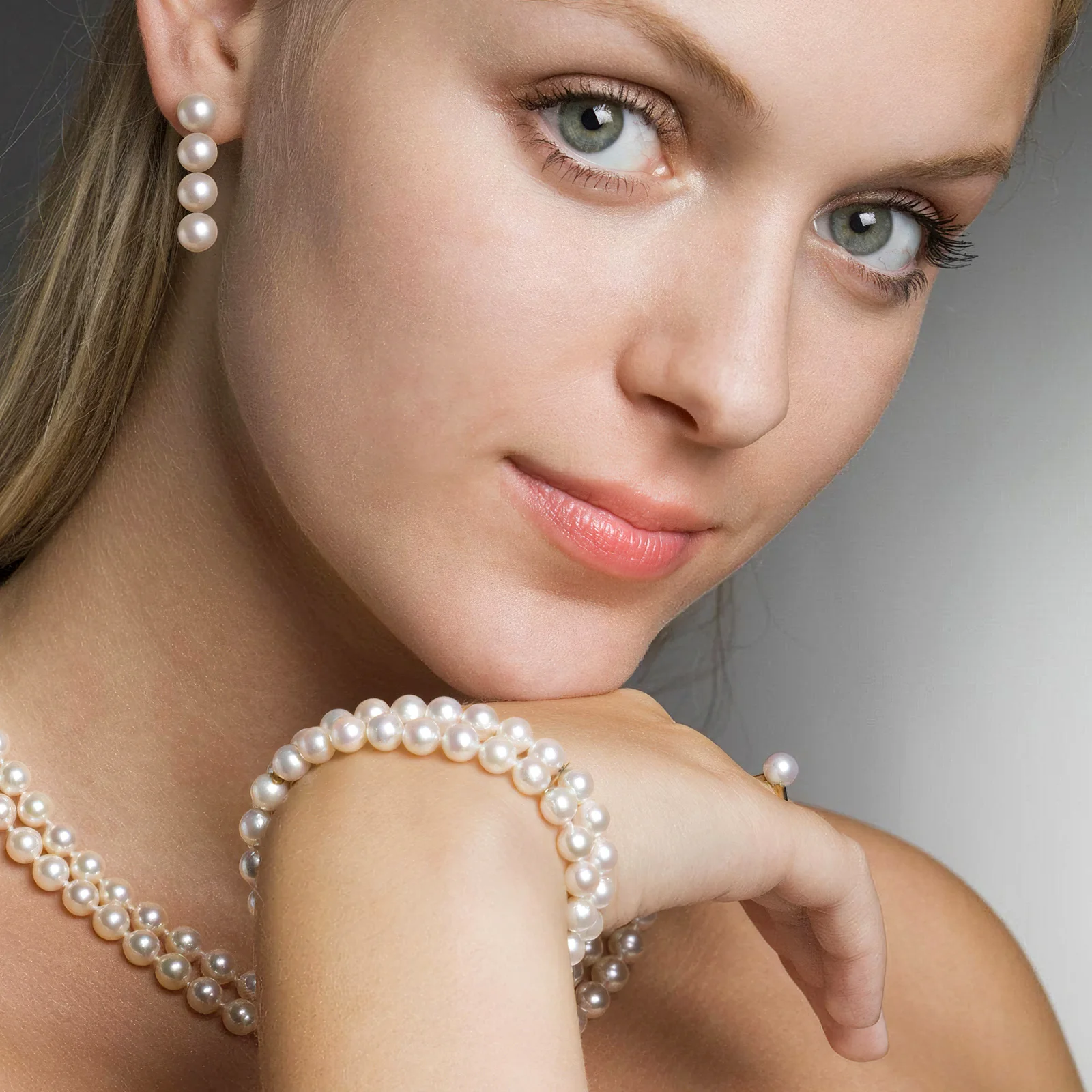 

1Set Pearl Beads Elastic Cord Set White Faux Pearl Beads DIY Jewelry Making for Bracelets Necklaces Earrings Crafts