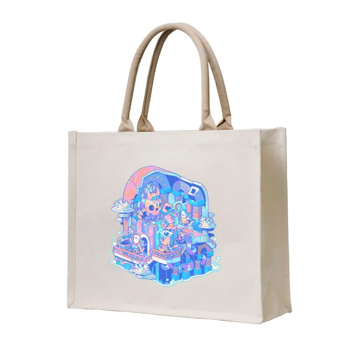 

Shark Adventure Tote Bag custom fabric bag shopper bag women canvas shoping tote university