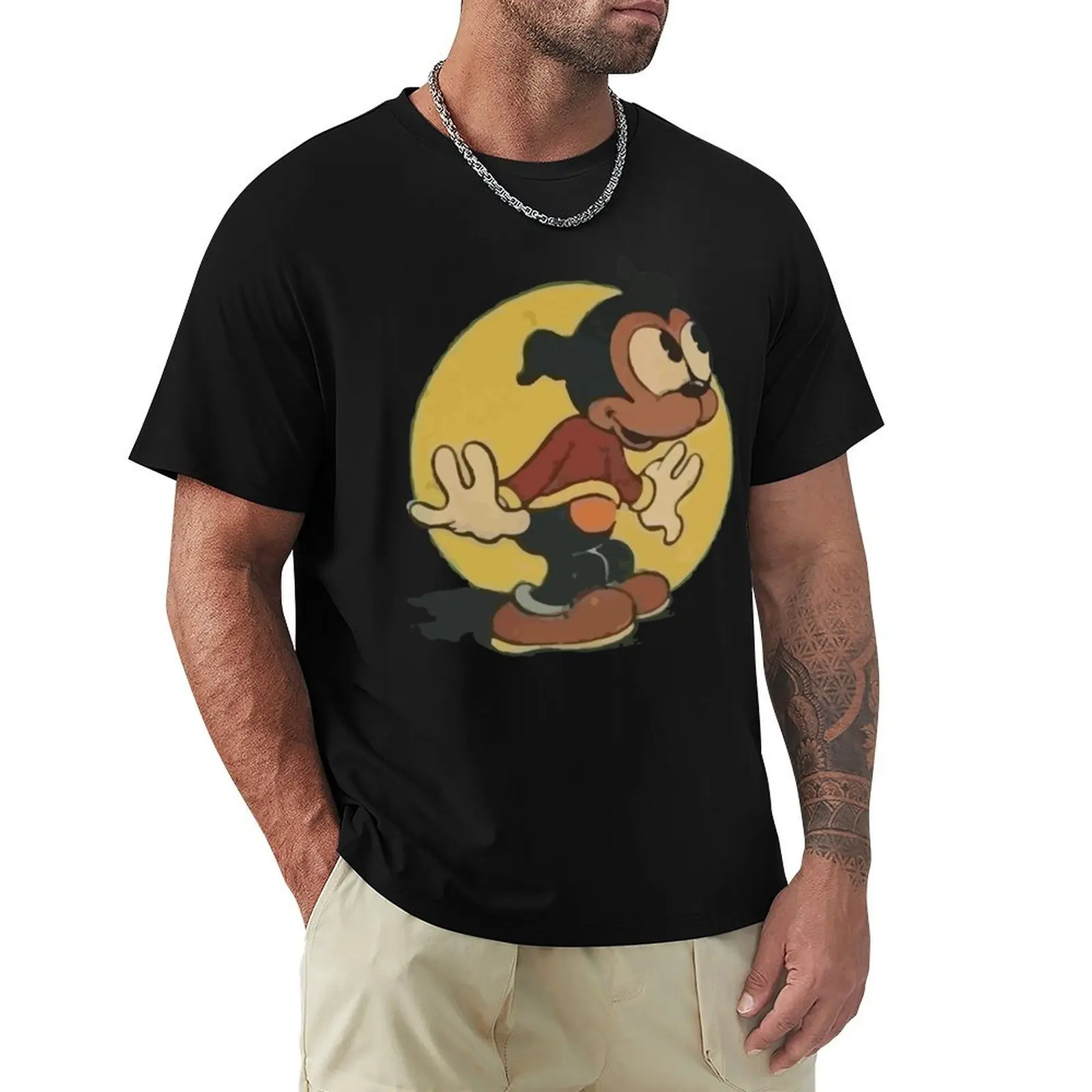

Distressed Vintage Bimbo the Dog T-Shirt anime stuff plus sizes hippie clothes mens plain t shirts