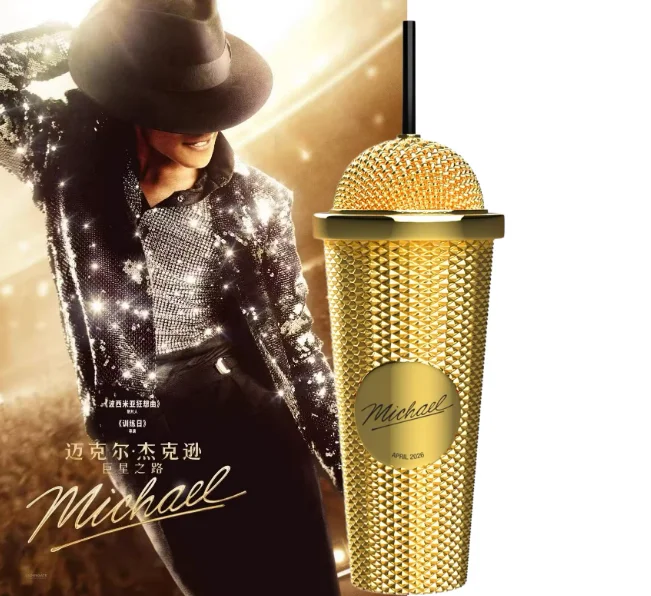 Authentieke Michael Jack Son Superstar Road Microfoon Styling Cup Water Cup Hoed Styling Emmer Popcorn Valley Emmer