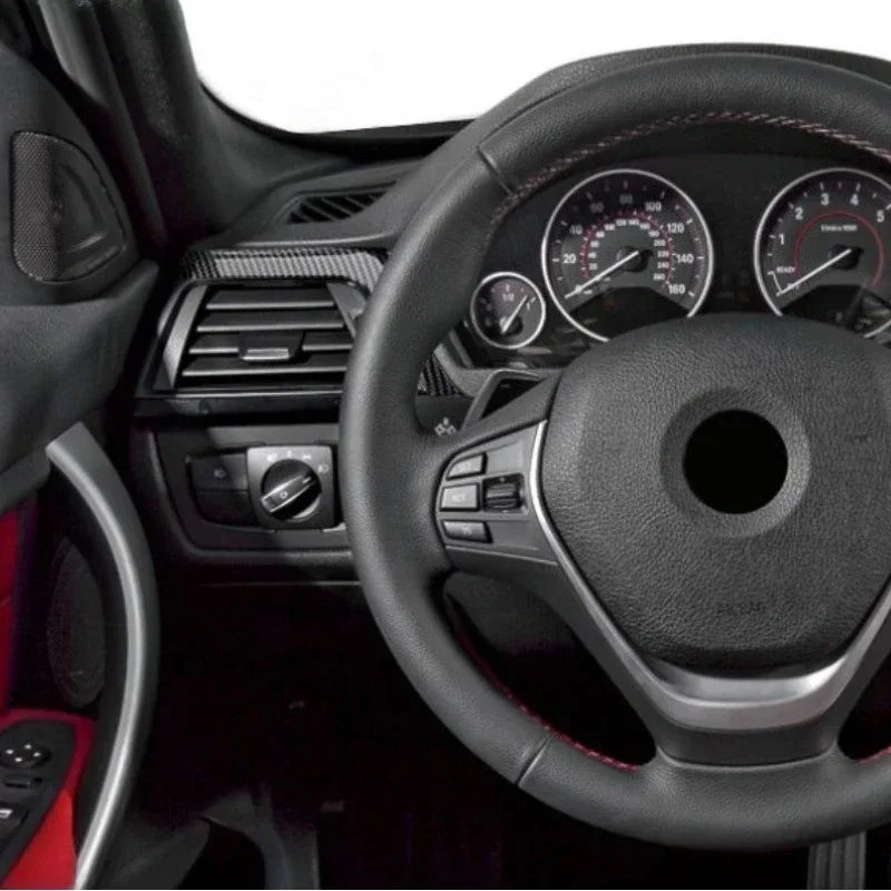 

For BMW 3 Series 4 Series Real Dry Carbon Fiber Driver's Side Dashboard Cover Trim Interior Mouldings Decoration Accessories