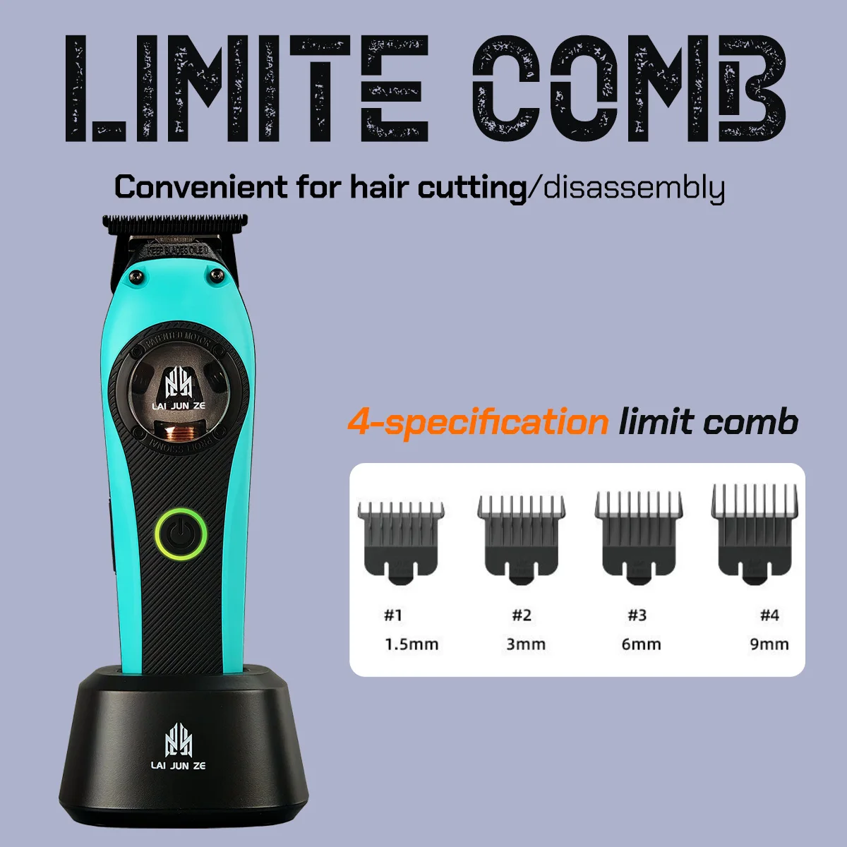 الإسكان المعدني المهنية BRDCLIP BRD 952 الرجال الشعر المتقلب 9000 دورة في الدقيقة المغناطيسي ناقلات موتور الشعر الانتهاء آلة الحلاق المقص