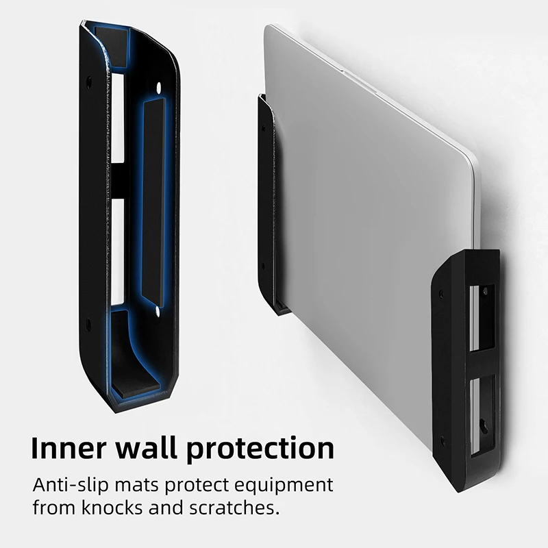 【c】suporte-criativo-para-laptop-de-parede-e-abaixo-da-mesa-facil-de-instalar-com-estabilidade-aprimorada-e-almofadas-de-protecao