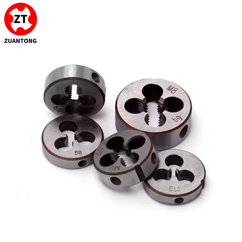 ZUANTONG HSS-6542 Metric Thread Round Die M1 M1.4 M2 M3 M3.5 M4 M4.5 M5 M6 M6.5 M7M7.5M8M8.5M9M9.5M10M11M12 Screw Threading Dies