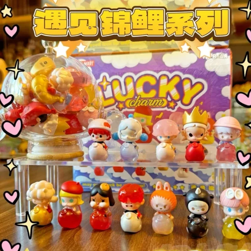 

New Pop Mart Pop Bean Lucky Charm May Goodluck Be With You Series Blind Box Mini Model Ornament Blind Bag Cute Toy Gift