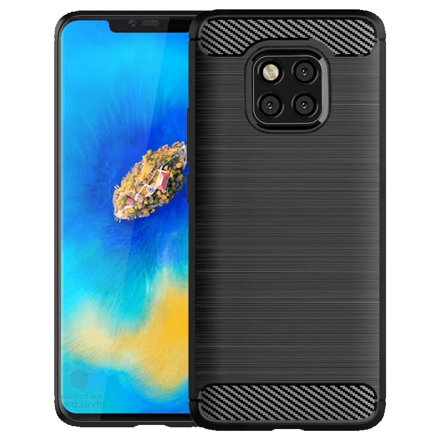 Soft Silicone Case Huawei Mate 20Pro Lite 20x 20rs ShockProof Phone Cover For Mate 20 20lite Carbon Fiber Matte Cases