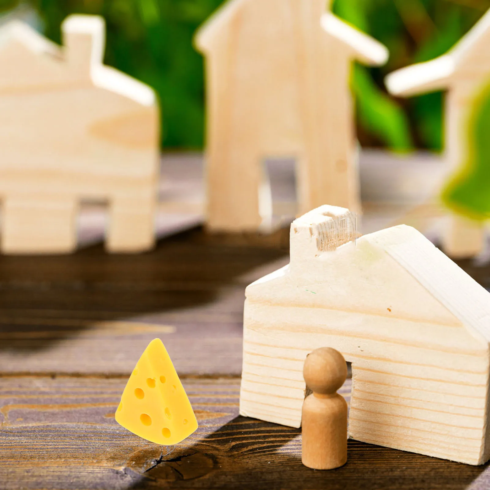 

30 pcs Mini Fake Cheese Triangle Cheesecakes Realistic Artificial Dessert For Kitchen Decoration Pretend Play