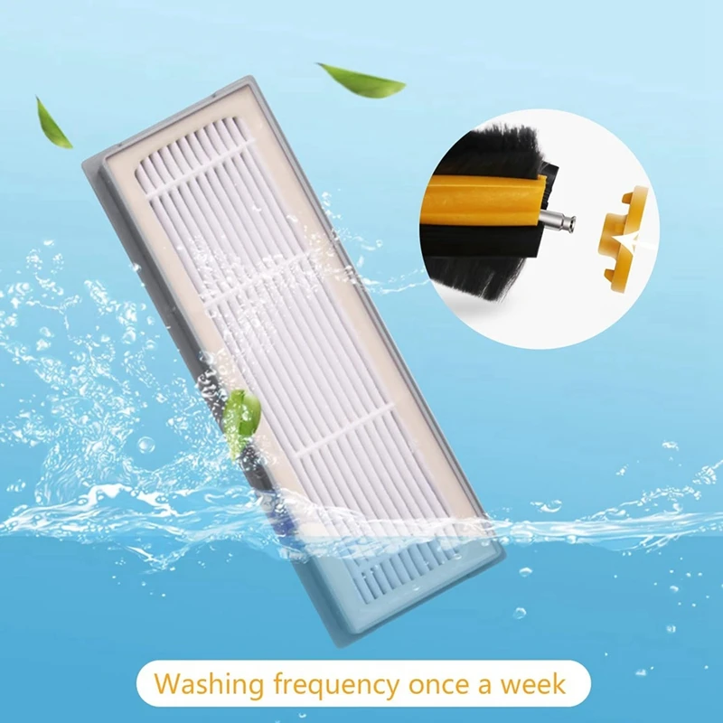 For Ecovacs Deebot OZMO T8, T8+ Vacuum Robot Spare Parts Main Side Brush Hepa Filter Accessories