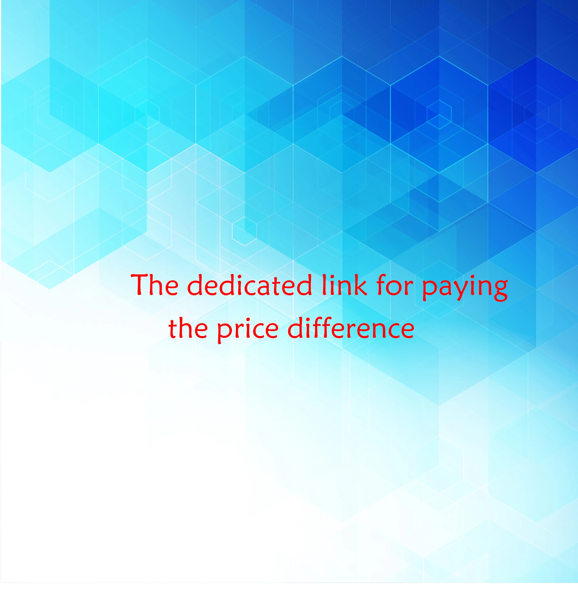 

Специальная ссылка для оплаты разницы в цене. Перед размещением заказа свяжитесь со службой поддержки клиентов.