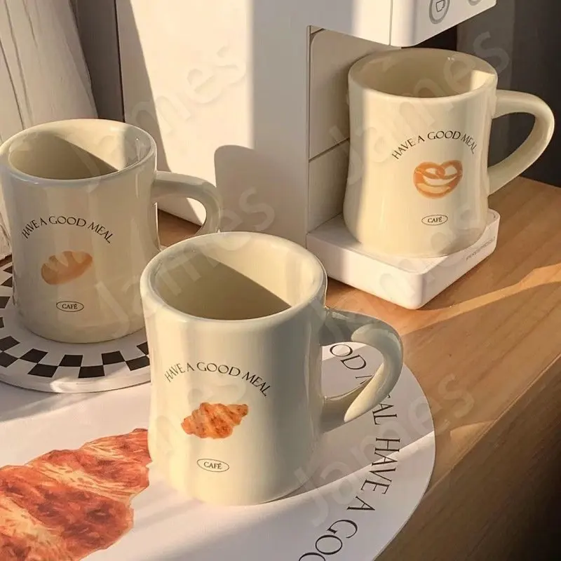 

Кружка Классическая чашка в скандинавском стиле Керамические чашки для молока для пары Кружка для творчества Кремовые цвета Керамические чашки Персонализированные кружки Кофейные чашки