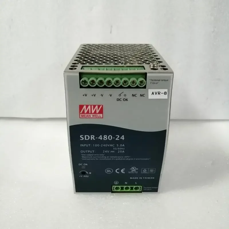 Taiwan Mingwei PFC Rail Power Supply SDR-480-24 480W 24V20A New Original Authorized Distribution