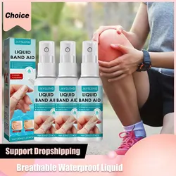 Jaysuing 90ml Breathable Waterproof Liquid Bandage Sprayer Hemostatic Wound Protection Film Fast Drying Antibacterial Dressing