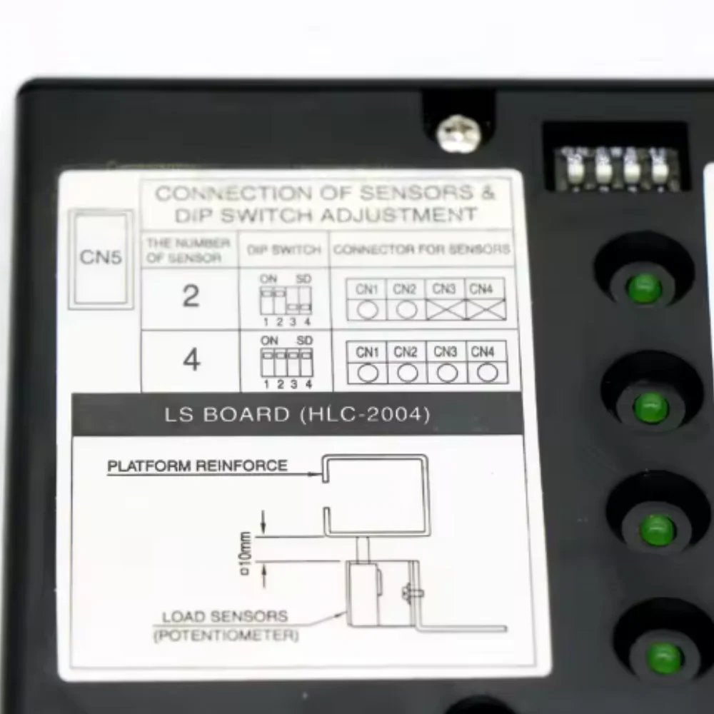 Hyundai Elevator Weighing Device Box LS BOARD HLC-2004 LOAD-CP CONNECTION OF SENSORS & DIP SWITCH ADJUSTMENT 1 Piece