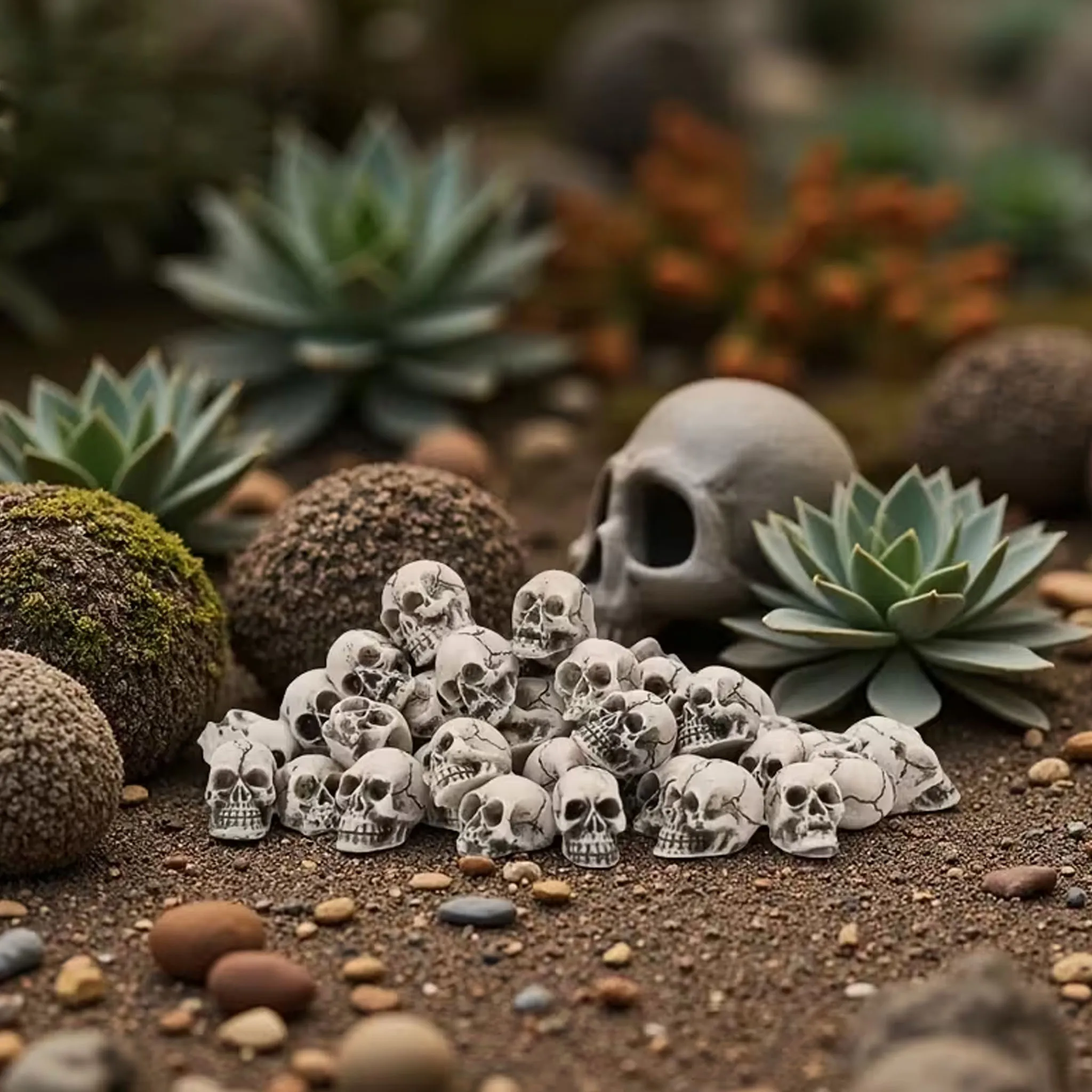 Halloween Skull Pots 4