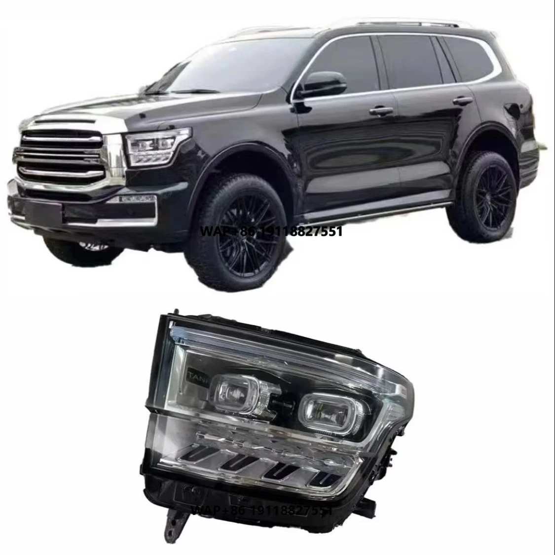 

For 500 Auto Parts Original LED Headlight Assembly, Original Left and Right Headlight Assemblies