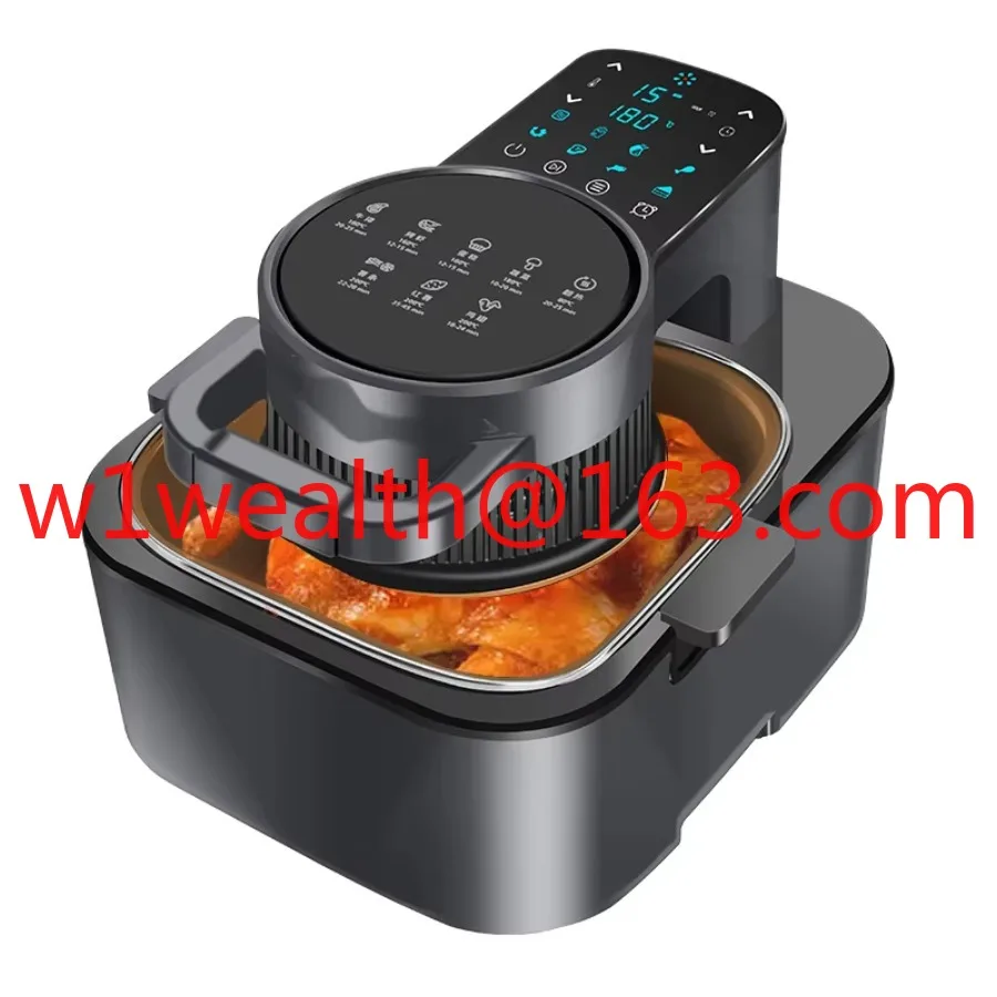 Intelligent 360 degree fast air circulation air fryer 9L large capacity LCD touch screen intelligent digital
