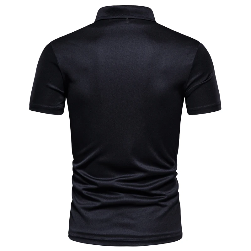 2024 New Short-sleeved T-shirt Men's Lapel Summer Youth Korean Slim Polo Shirt Thin Top