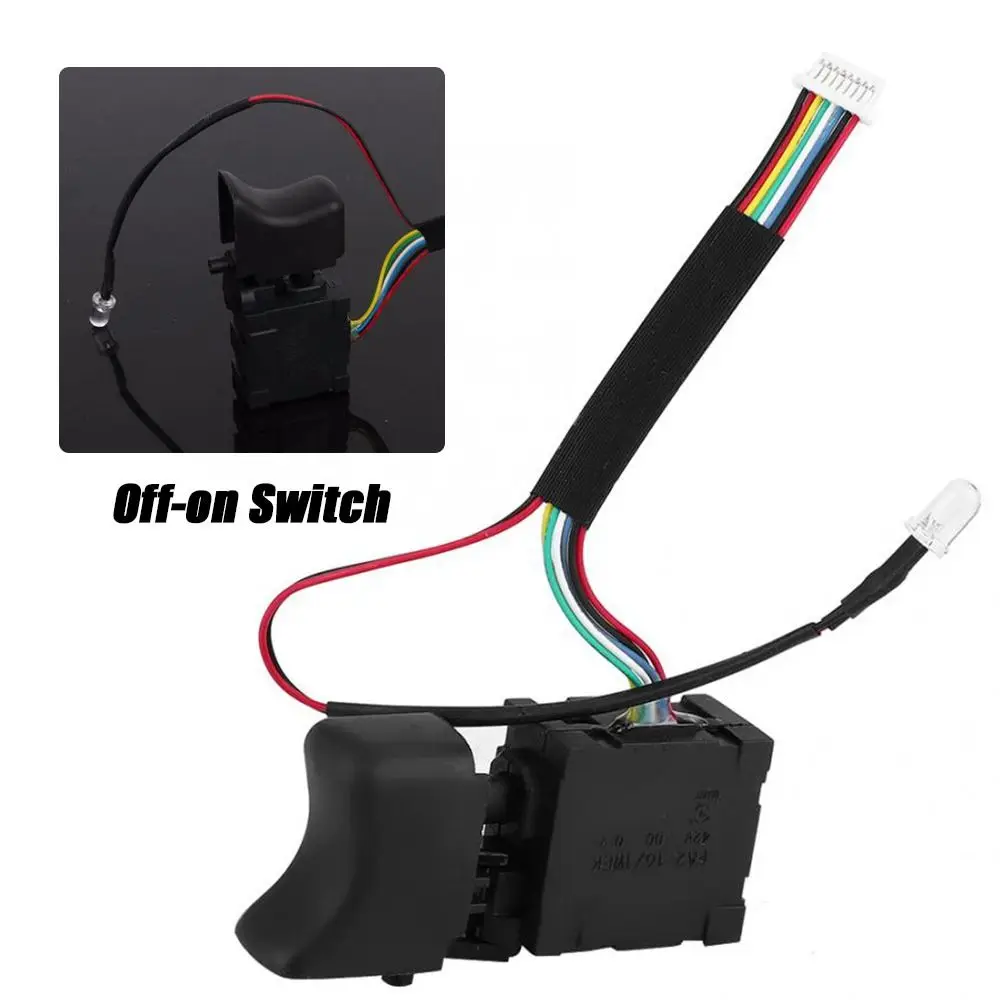 New Black Off-on Switch Professional 9 Wire Wrench Switch With Lamp Regulator Speed Control Switchs for Dayi 6802