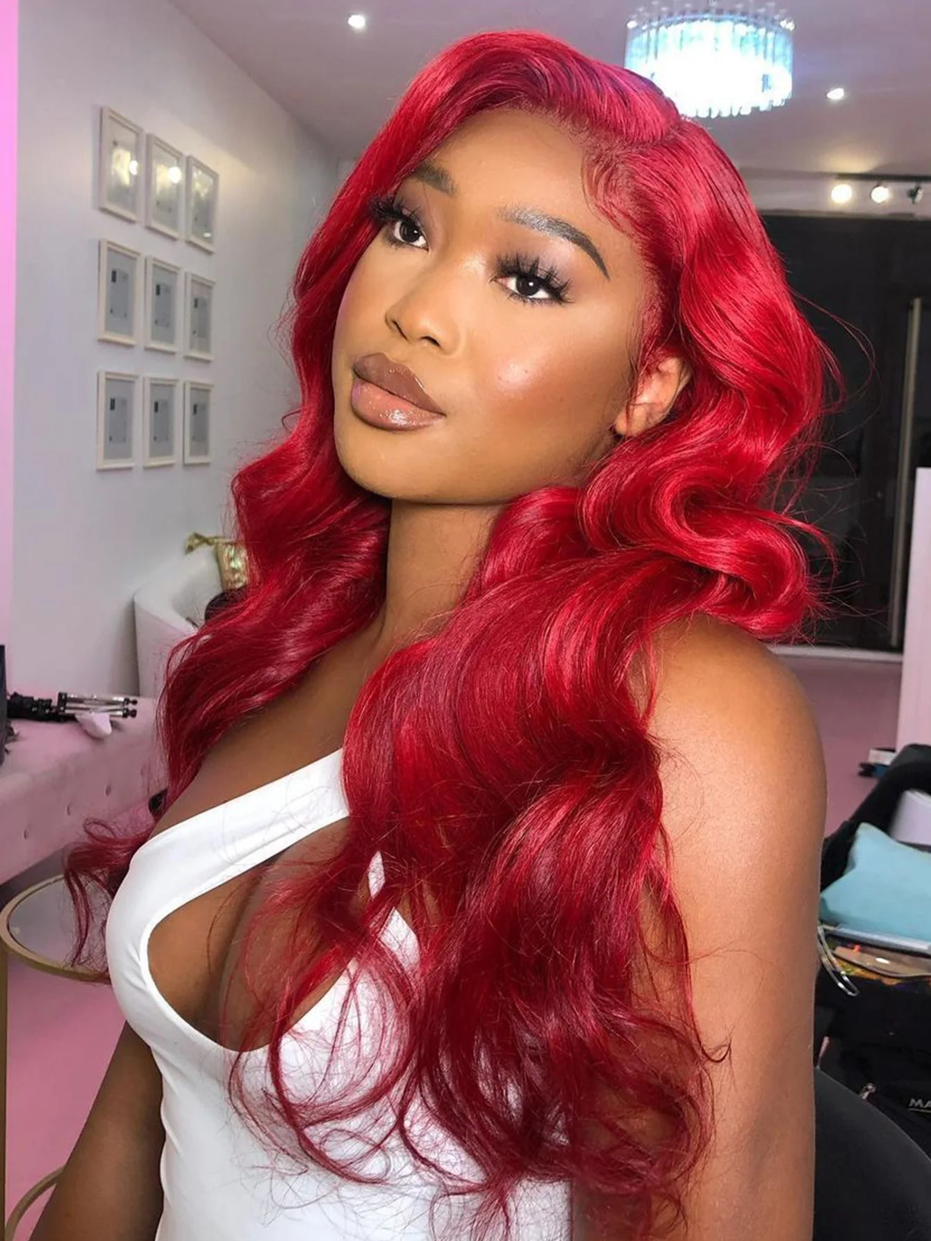 

Hot Red 13X6 Hd Lace Frontal Wigs Human Hair Wig Brazilian Burgundy 99J Colored Body Wave 13X4 Lace Front Wig For Black Women
