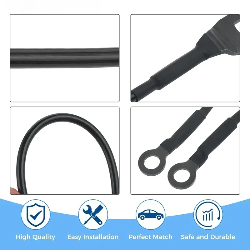 Car Rear Tailgate Cables Lift Gate Support Strap Hinge Bushing Insert 1 Pair Black For Toyota Tacoma 1995-2004 6577004030