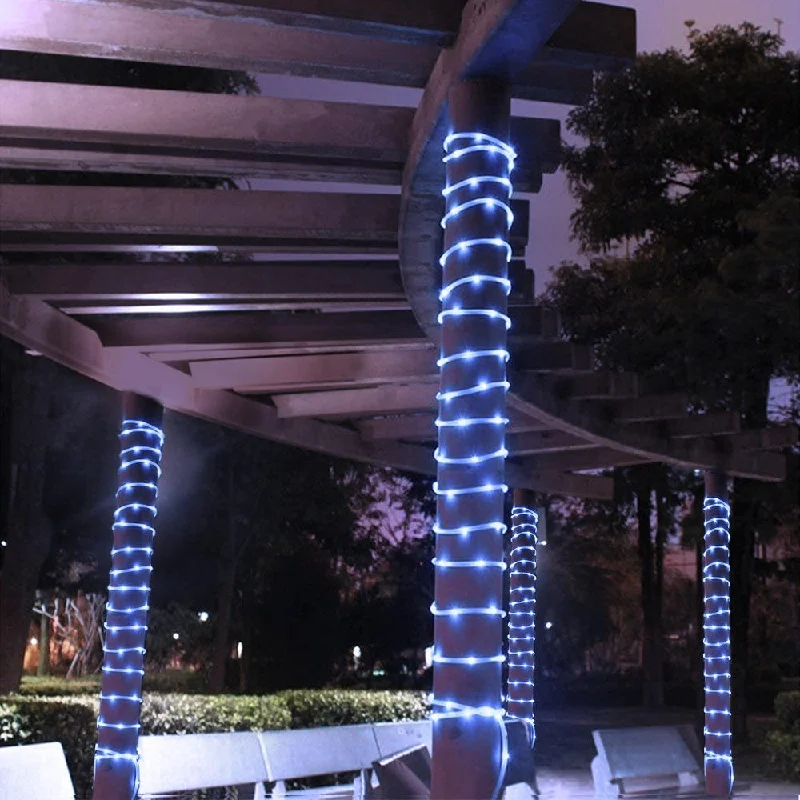 

Led Fairy Light Outdoor Garden 300Led Solar Tube Rope Christmas Decoration Xmas Wedding Garland Waterproof String Light Strip