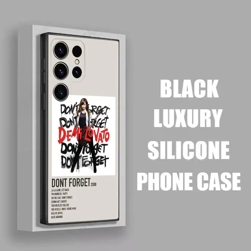 D-Demi Lovato ليس هذا حافظة هاتف عميقة لهاتف سامسونج S22، S24، S20، S25، S23، S30، S21، Ultra، Plus، 5G، Fe، Lite غطاء أسود