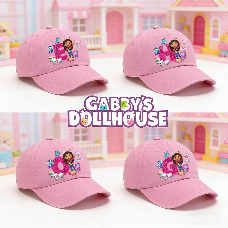 

Бейсболка Gabby Dollhouse для девочек, женская кепка от солнца с милым мультяшным принтом A-Z, для взрослых, для активного отдыха, ретро-кепка, подарки