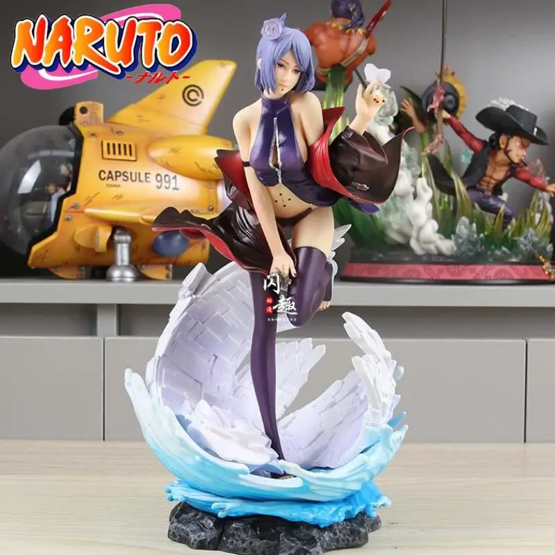 NarAAAnime Action Figure Collection, Konan Akatsuki, Modèle Chambre, Ornement, Cool Figurine, Cadeau de Noël, 28.5cm