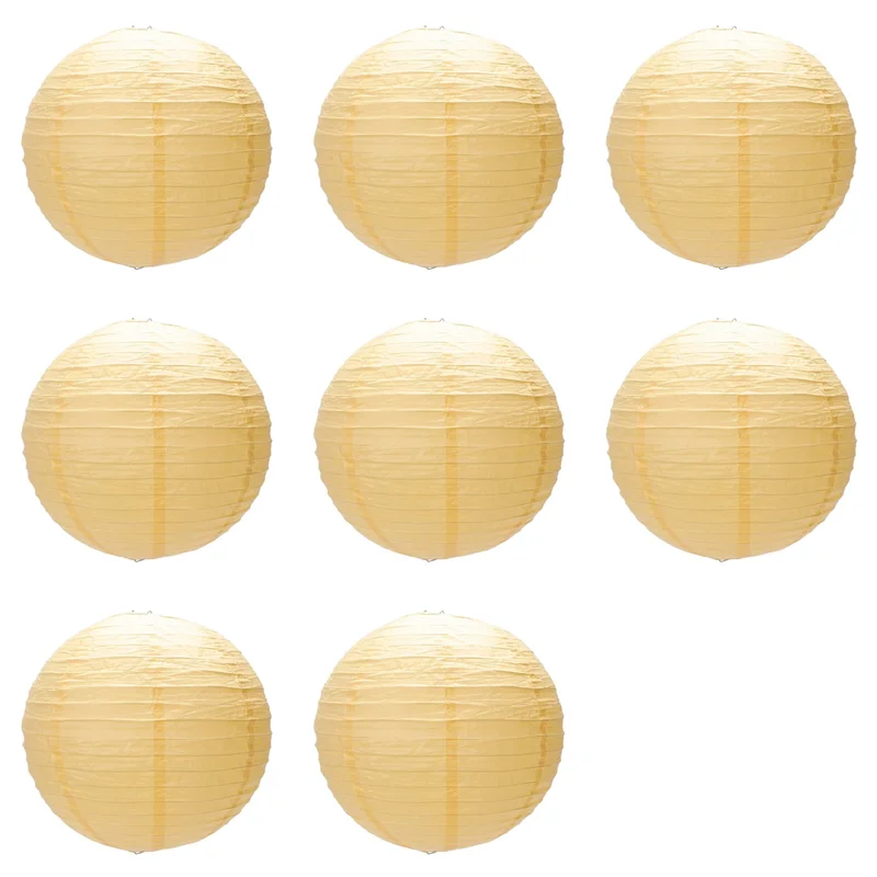 

AB15-8 X Китайский японский бумажный абажур-фонарь для свадебной вечеринки, 40 см (16 дюймов), темно-желтый