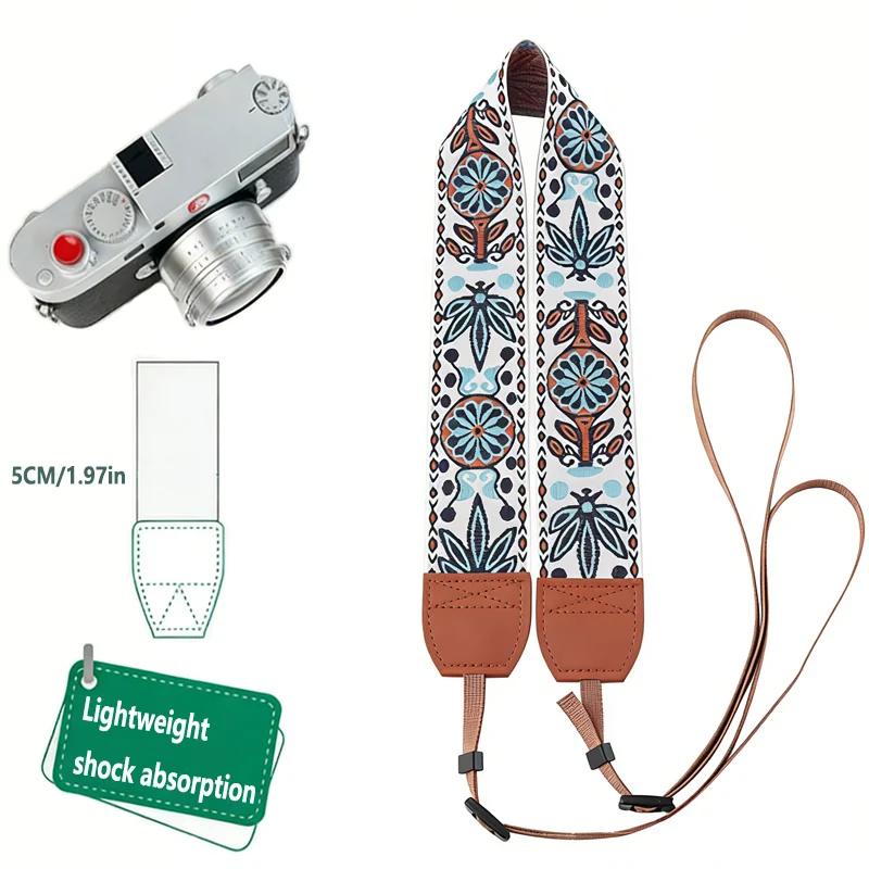 Universal Camera Strap For DSLR/Mirrorless, Anti-Pressure Comfort Shoulder Neck Strap Retro Vintage Photography Accessories