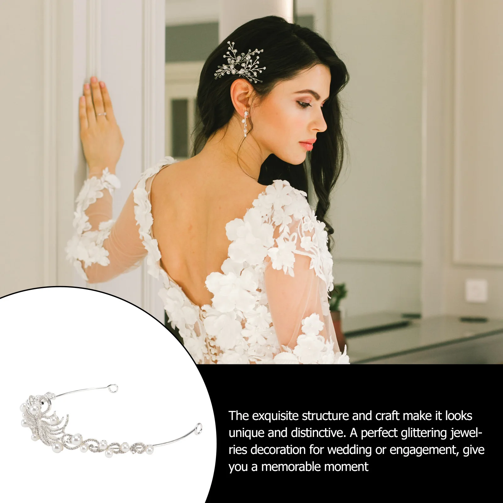 

Цирконовая тиара с короной, женский свадебный головной убор, изысканный дизайн, легкий прочный ювелирный аксессуар, женская тиара