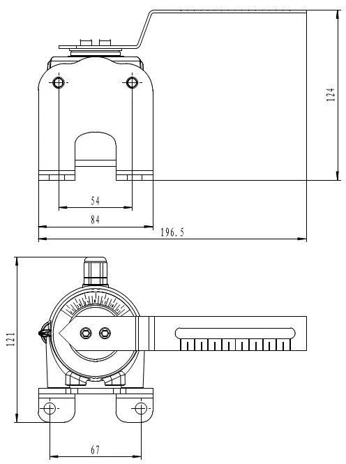 FD-6B Ruder winkel anzeige kompletter Systemempfänger-Satz (digitaler Signaltyp)