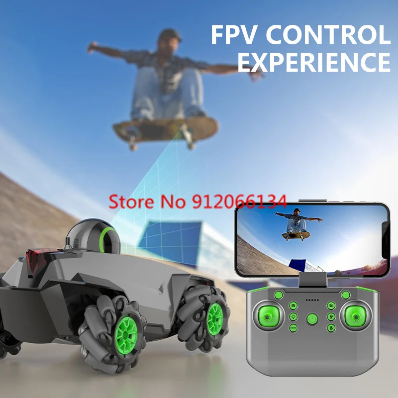 Three Speed Adjust WIFI FPV Remote Control Stunt Camera Car 2.4G 360°Rotate Drift Multidirectional Driving Electric RC Car Toy