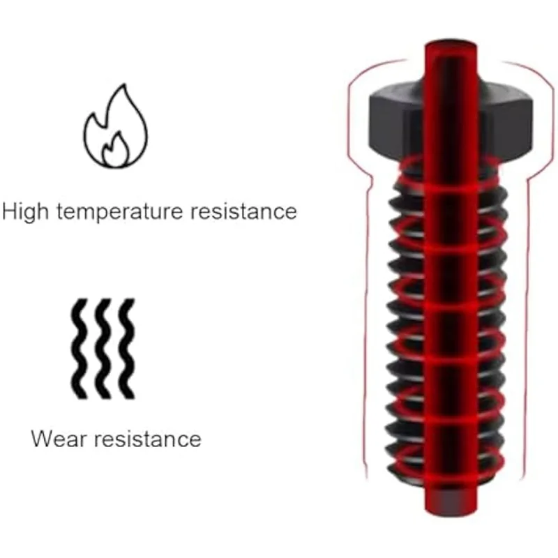 

Комплект сопел для принтера Qy-3D для Anycubic Kobra 2 — в комплекте 5 сопел из закаленной стали + 5 латунных сопел 0,4 мм