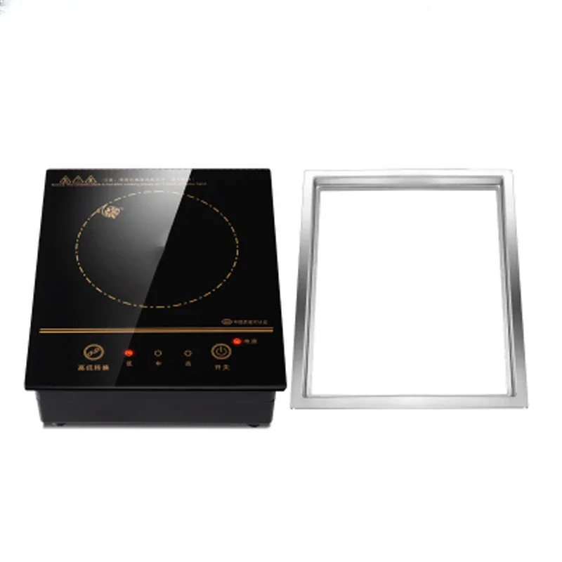 

L # Electric Magnetic Induction Cooker Wire Control Mini Embedded Hotpot Hob Burner Waterproof Hot Pot Tea Boiler Stove Cooktop