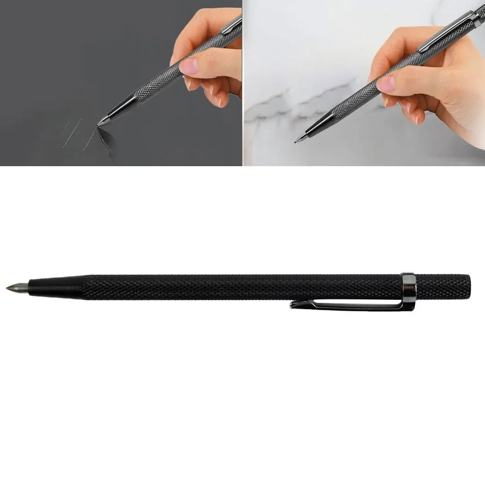 

Durable Tile Cutting Pen Tool Ceramic Marker Pen Black Carbide Easy To Operate Fine Workmanship For Tile Cutting Home