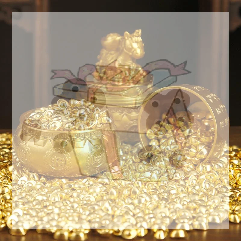 【CC】Small Ornament Small Brass Cornucopia Creative Handmade Treasure Bowl DIY Cornet Baifu Rice Cylinder Attract Wealth